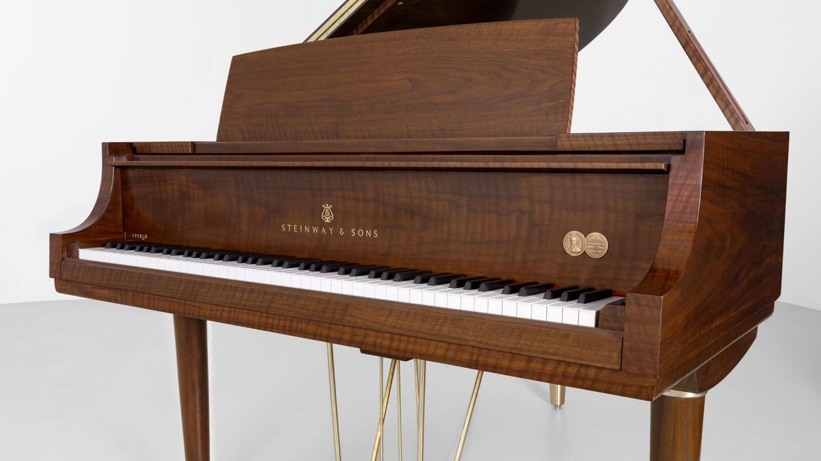 Front shot of brown Teague Piano Sketch 111